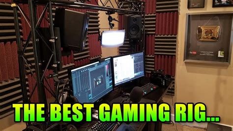 The Best Pc Gaming Setup Ever Literally Truss System Youtube