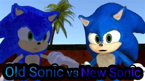 Old Sonic Vs New Sonic Fanmade Thumbnail Requested By Dashing