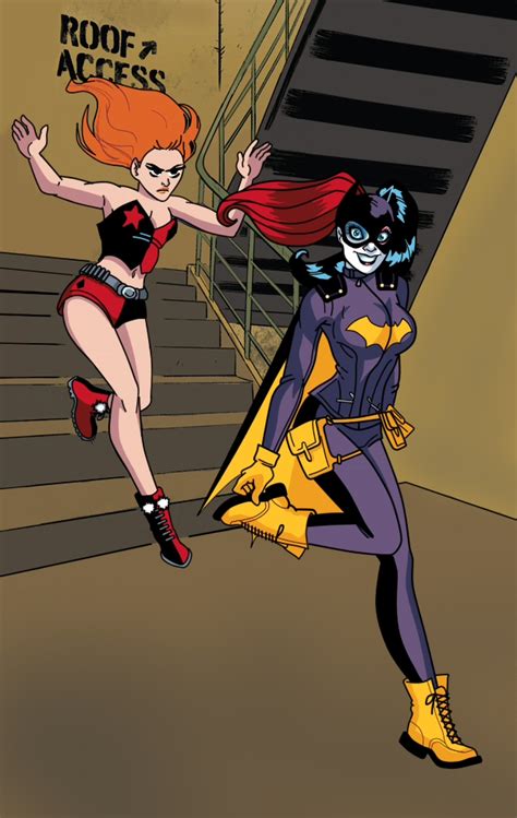 Harley Quinn And Batgirl Commission By Chupipupi10 On Deviantart