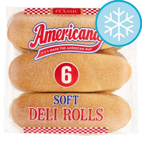 Americana 6 Soft Deli Rolls Tesco Groceries