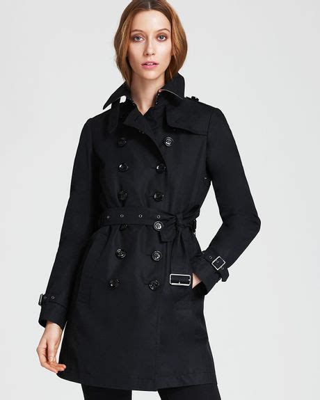 Burberry Brit Crombrook Double Breasted Trench In Black Lyst
