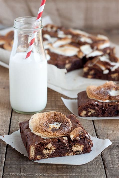 Smores Brownies Perfect For A Summer Camping Trip Recipe Smores