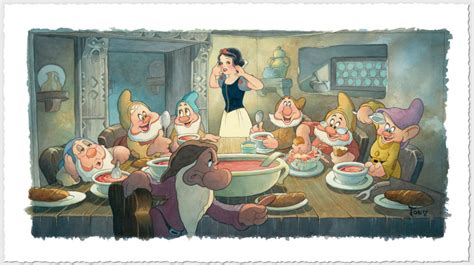 Disney Art Toby Bluth The Lost Soup Scene