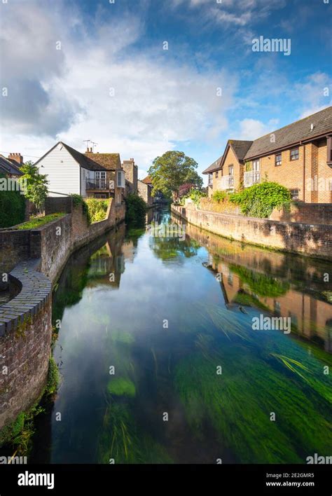 The View Of The River Stour In Canterbury Kent Stock Photo Alamy