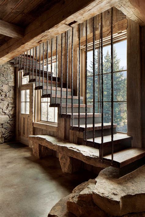 Visions Of Nature Rustic Stairs Rustic Staircase Contemporary Stairs