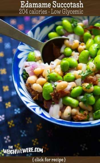 Low Glycemic Recipe Edamame Succotash 204 Calories The Weigh We Were