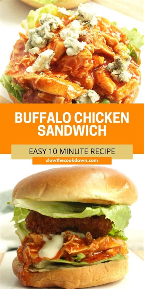 Shredded Buffalo Chicken Sandwich Slow The Cook Down