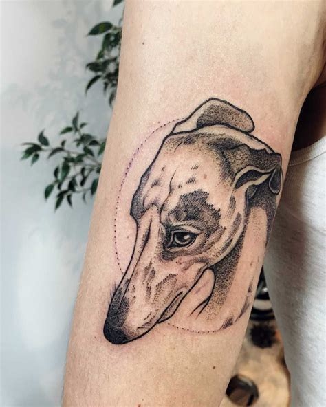 Dog Portrait Tattoo By Sasha Kiseleva Dog Portrait Tattoo Dog