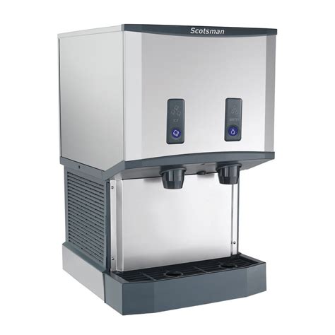 scotsman hid525a 1 meridian touch free wall mounted nugget ice and water dispenser air cooled