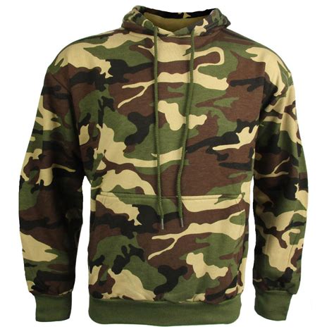 woodland camo hoodie army and outdoors
