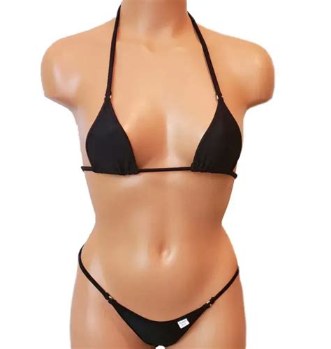 xposed skinz bikinis x100 vixen g string micro bikini thong black 89