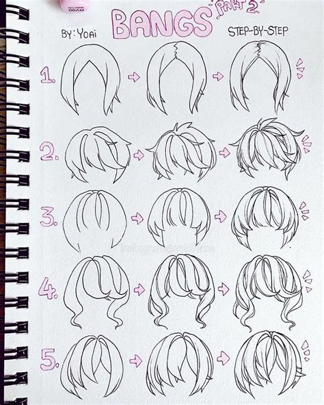 22 How To Draw Hair Ideas And Step By Step Tutorials Anime Drawings