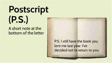 What Is Postscript Definition And Examples Of Postscript