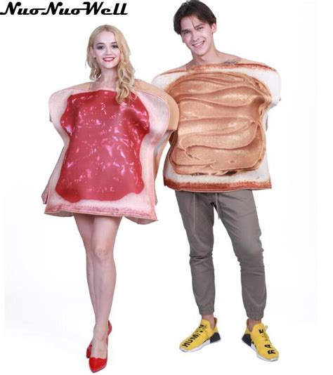 Sandwich Couples Costume Peanut Butter And Jam Toast Food Lovers Fancy