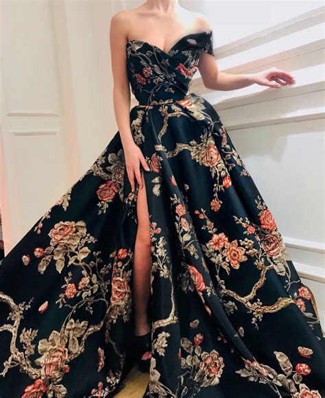 Prussian Blossoms Gown Teuta Matoshi