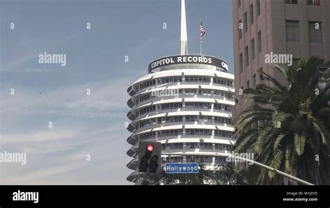 Los Angeles Usa March 19 2017 Close Shot Of Capitol Records In Los