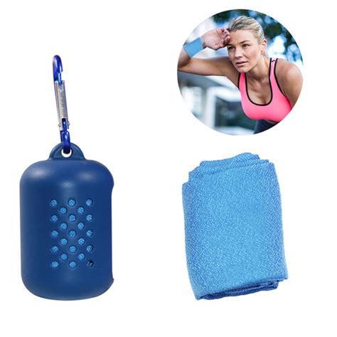 Portable Travel Towel Quick Dry Outdoor Silicone Case Foldable Mini