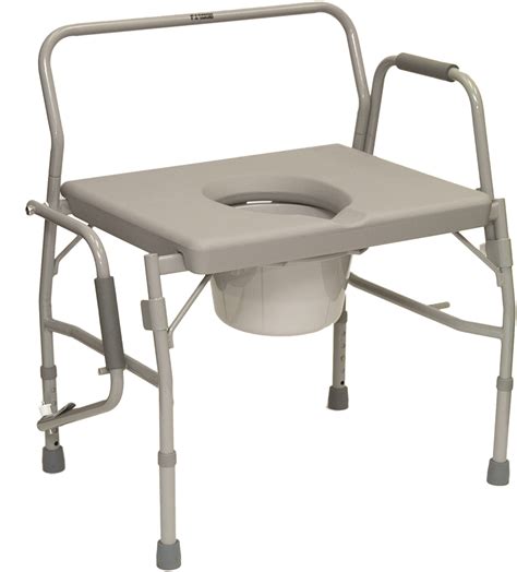Bariatric Drop-Arm Commode DISCOUNT SALE - FREE Shipping