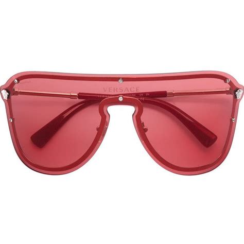 versace frenergy visor sunglasses 346 aud liked on polyvore featuring accessories eyewear