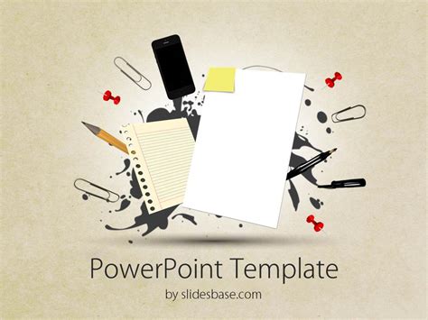 3d Papers Powerpoint Template Slidesbase