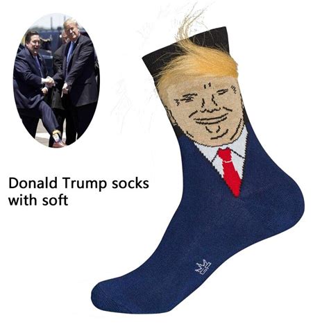 President Donald Trump Socks Unisex Funny Print Adult Casual Crew Socks