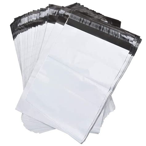 Neflaca 200 Pack 145x19 White Poly Mailers Shipping Envelopes Bags