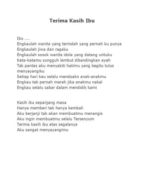 Tapi bukan berarti anda tidak dapat menggunakannya untuk melamar pekerjaan di perusahaan berskala nasional. Puisi Terima Kasih Untuk Ibu Dan Ayah - KT Puisi