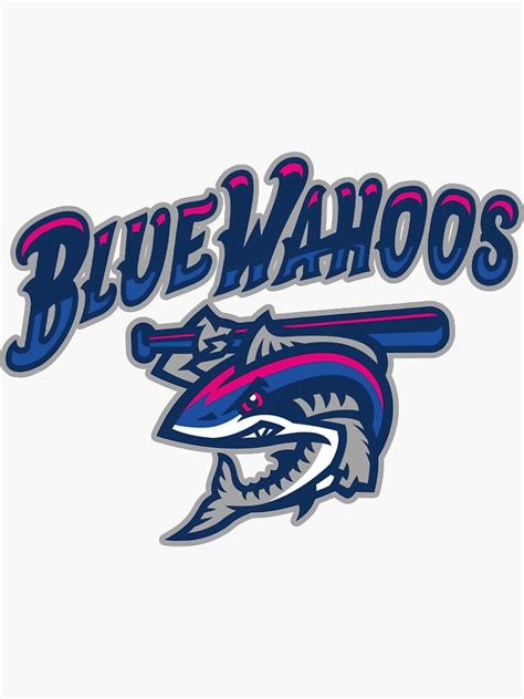 Pensacola Blue Wahoos Sticker For Sale By Johnlinscott Redbubble