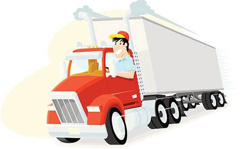 Best Truck Driver Illustrations Royalty Free Vector