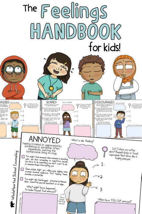 The Feelings Handbook For Kids Includes Posters And Emotions Chart