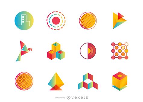 Abstract Logo Set Or Collection Vector Download