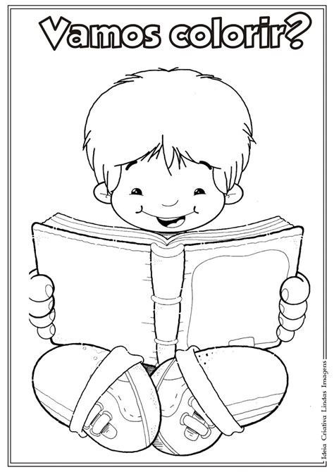 27 fev, 2020 às 10:23. Desenho do Dia do Livro Infantil para colorir | Riscos ...