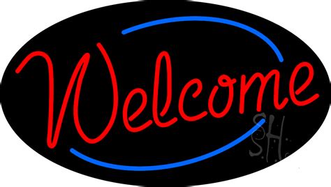 Welcome Animated Neon Sign Neon Signs Animation Glass Sign