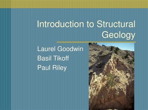 Ppt Introduction To Structural Geology Powerpoint Presentation Free Download Id525531
