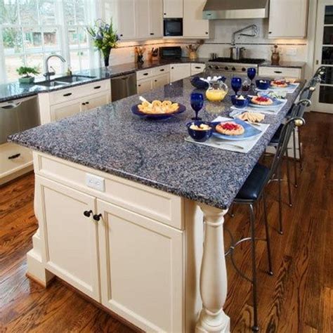 Fascinating Blue Granite Countertops In Modern And Handsome Kitchens