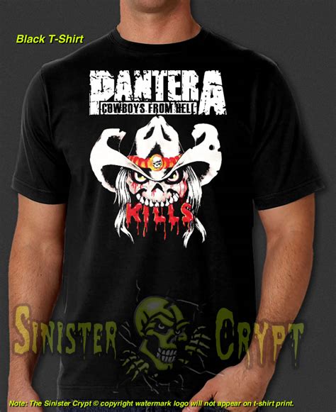 Pantera Cowboys From Hell T Shirt Sinister Crypt T
