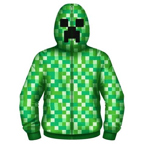 Minecraft Childrensboys Creeper Character Hoodie Ropa Sudaderas
