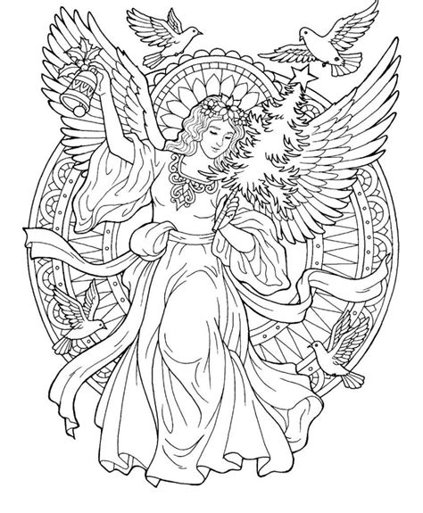 Printable Angel Coloring Pages For Adults Stanleyterangel