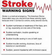Image result for stroke warning sign
