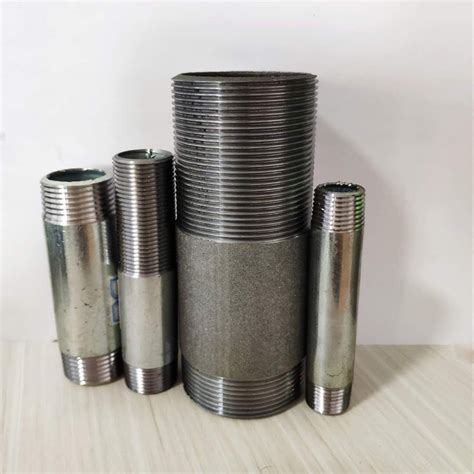 bspt npt thread blackandgalvanized carbon steel pipe nipples carbon steel pipe fittings china