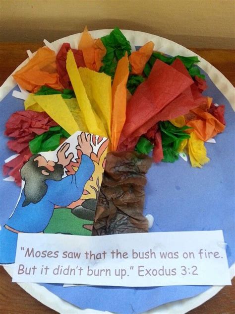 Moses And The Burning Bush Bible School Crafts Sunday School Crafts