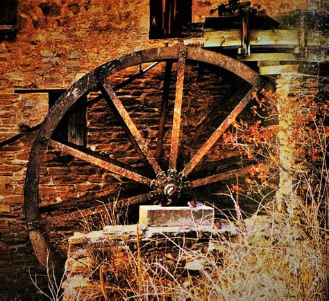 1800s Old Grist Mill Wheel Photograph By Elizabeth Pennington