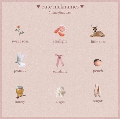 36 Cute Aesthetic Nicknames - Caca Doresde