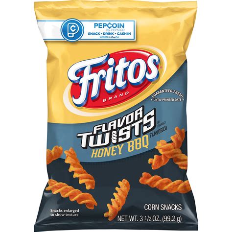 Fritos Flavor Twists Honey Bbq Flavored Corn Chips 35 Oz Bag