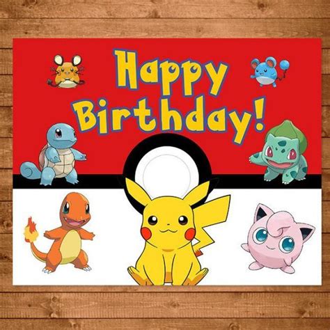 Pin By Jaggi Audrey On Pokemon Pokemon Birthday Card Pokemon Party