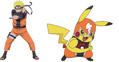 Nintendo Vs Shonen Jump Naruto And Pikachu By Captainjimmy99999 On