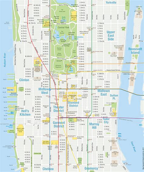 Soft1you New York Manhattan Map Tourist