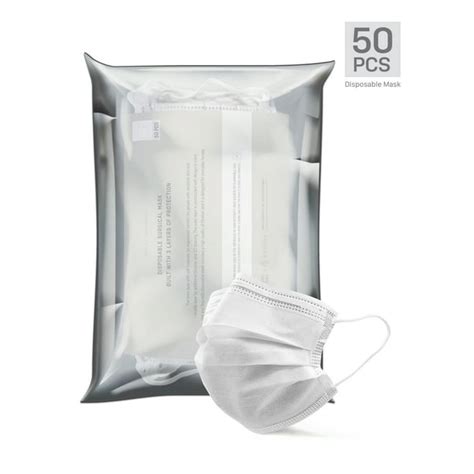 Ma Croix White Disposable Face Mask 50 Pcs 3 Ply With Earloop Walmart