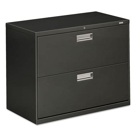 Hon 2 Drawers Lateral Lockable Filing Cabinet Charcoal