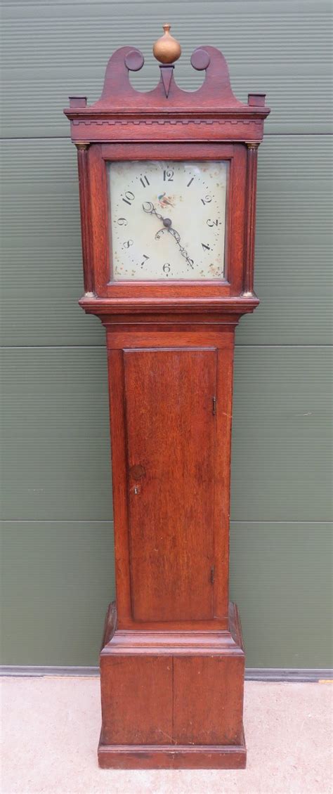 Georgian Oak Longcase Grandfather 30 Hour Clock 18782 La171847